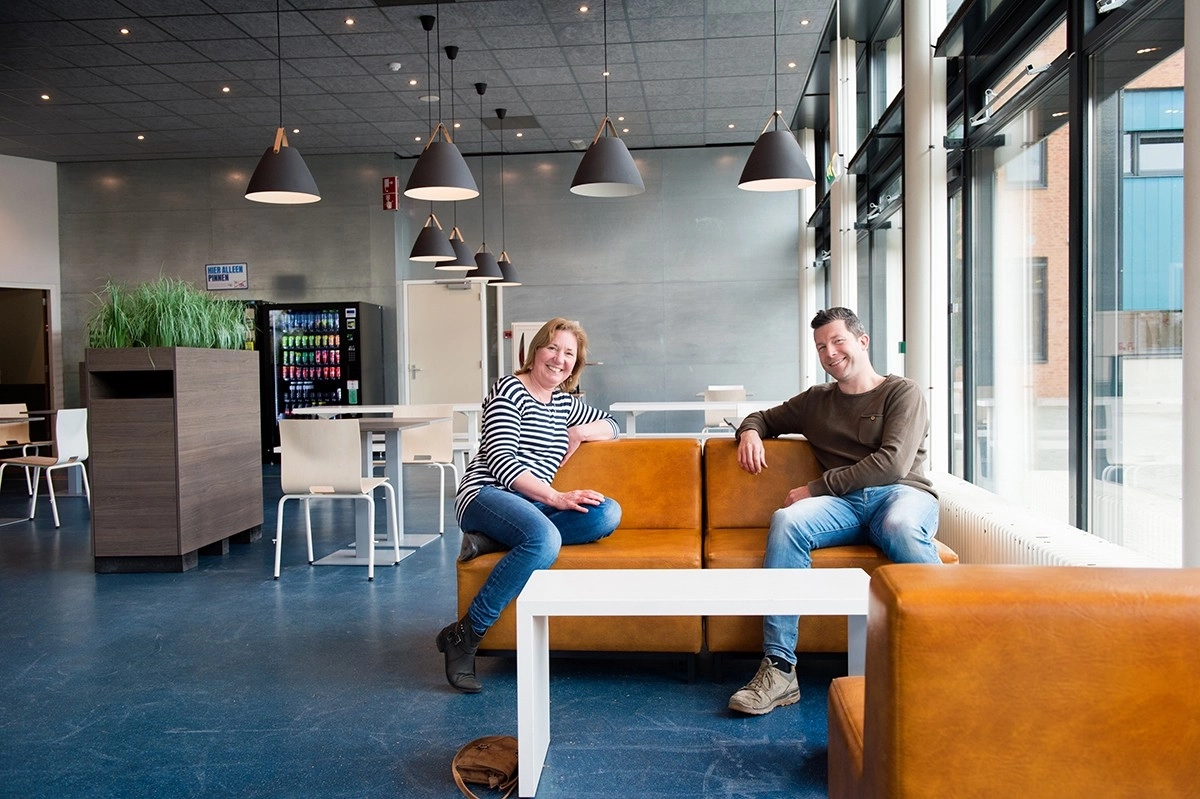 Martine Aukes van De Hilt en Paul Groot van ROC Ter Aa.